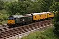 31601 in Devon and Cornwall Railways green livery, working a Network Rail test train south of Chesterfield.