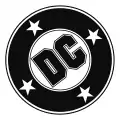 1977–2005 logo, aka the "DC Bullet"