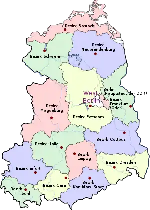 The East German Bezirke