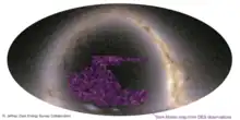 DM map by the Dark Energy Survey (DES) using the Víctor M. Blanco Telescope (2021).