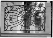 Typical wrought-iron balcony of the Ponce Creole architecture at Calle Castillo #34 (Casa Federico Font)