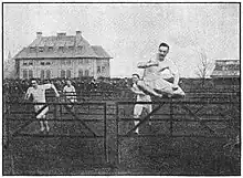 Image 36An early model of hurdling at the Detroit Athletic Club in 1888 (from Track and field)