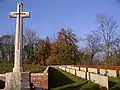The Devonshire cemetery at Mansell Copse, Mametz, Northern France, location of the famous sign left after the battle:  'The Devonshires held this trench; the Devonshires hold it still'