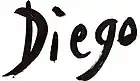 1965–1985: Naffouj Galerie, Landstuhl, Germany made a 5-year agreement under which the "Diego" signature came into prominence on his art.  He was advertised as "Antonio Diego", dropping the Voci name. After the Naffouj agreements expired, the "Diego" signature continued to adorn the majority of works for the remaining 15 years of Diego's life.
