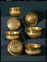 Gold bowls from Midskov, Denmark. Nordic Bronze Age, c. 1000 BC