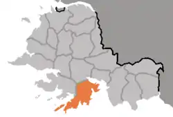 Location of Kangryŏng County