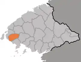 Location of Yŏmju County