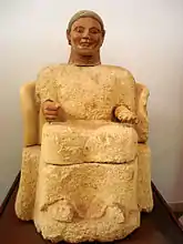 Etruscan funerary statue from Chiusi