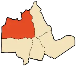 Location of In Amguel commune within Tamanrasset Province