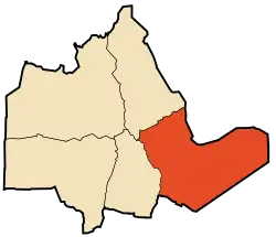 Location of Tazrouk within Tamanrasset Province