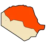 Location of Oum El Assel commune within Tindouf Province