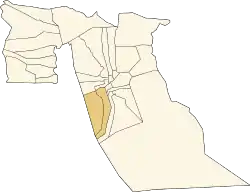 Location of Mih Ouensa District in El Oued Province