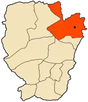 Location of El Biodh within Naâma Province