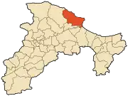 Location of Béjaïa, Algeria within Béjaïa Province