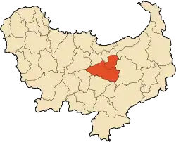 Map of Skikda Province highlighting Ramdane Djamel District