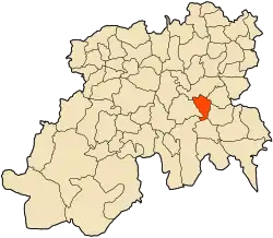 Location of Sidi Ziane in the Médéa Province
