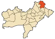 Location of Arzew within Oran Province