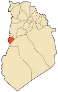 Location of Boussemghoun within El Bayadh Province