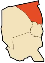 Location of Debdeb Commune within Illizi Province