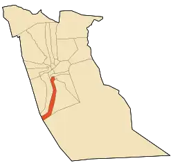 Location of Robbah commune within El Oued Province