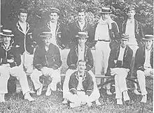 1895 Dublin University team, captain Lucius Gwynn