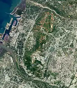 View from Sentinel-2 satellite in 2020