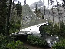 DC-3 wreckage near Mt. McLaren