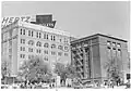 The Dal-Tex Building (right), across the street from the Texas School Book Depository Building