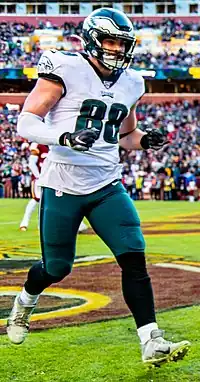 Dallas Goedert,  B.S. 2018,current NFL tight end