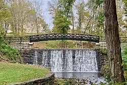 Blair Lake Spillway and Footbridge, October 2020