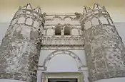 Stucco-decorated gate of Qasr al-Hayr al-Gharbi (early 8th century, Umayyad), reconstructed at the National Museum of Damascus