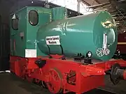 Fireless steam locomotive at railroad museum Bochum Dahlhausen, Germany