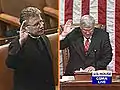 House Speaker Dennis Hastert swears in Coughlin as House Chaplain, March 23, 2000