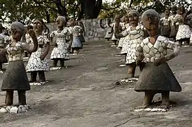 Dancing girls at Rock Garden, Chandigarh.