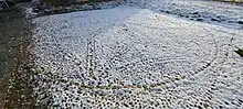 The Soulton Dancing Pavement seen through snow