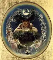 Faun and the Fairies (1834) by Daniel Maclise