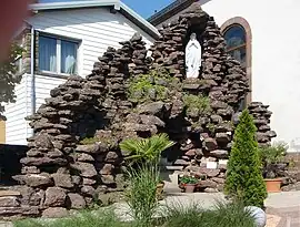 A replica of the Grotto of Lourdes, in Dannelbourg