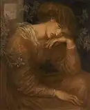Dante Gabriel Rossetti:Reverie, model : Jane Morris