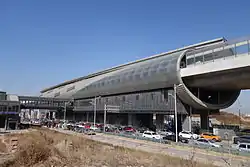 Daotian Station of Beijing Subway within the town, 2014