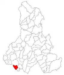 Location in Harghita County