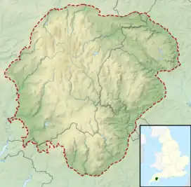 Buckland Beacon is located in Dartmoor