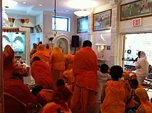 Das Lakshana (Paryushana) celebrations at the Jain Center of America, Queens, New York City, the oldest Jain temple in the Western hemisphere