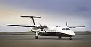 De Havilland Canada Dash 8 on North Cariboo's ramp at Calgary International Airport