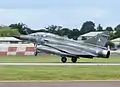 Mirage 2000N based at Istres arrives at the 2016 RIAT, England