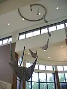 "Wings to the Heavens" kinetic sculpture mobile by David Ascalon with Brad Ascalon and Eric Ascalon, 2008, Temple Israel (Memphis, Tennessee)