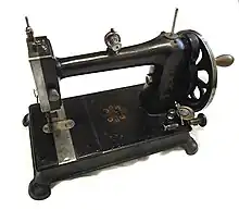 A rare Davis vertical feed machine from around 1890.