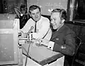 Radio 4TO announcer Stewart 'Stuie' McInnes interviews Johnny O'Keefe, 19 December 1969