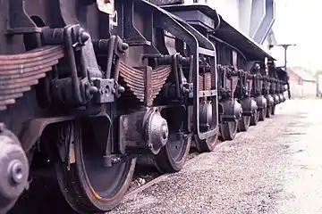 Many wheels of a German schnabel wagon