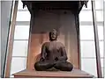 Seated Buddha, early 10th century.  Cast iron, h. 150 cm.  National Museum of Korea.