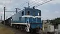 DeKi 102 in standard Chichibu Railway blue livery in June 2017